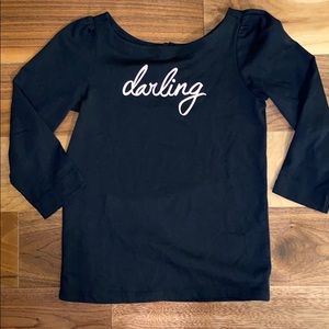 Janie and Jack black long sleeve size 10 shirt